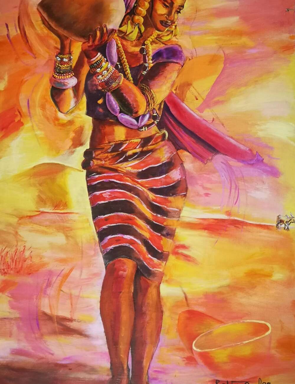 LA MARIEE DU DESERT-194,5 X 129,5