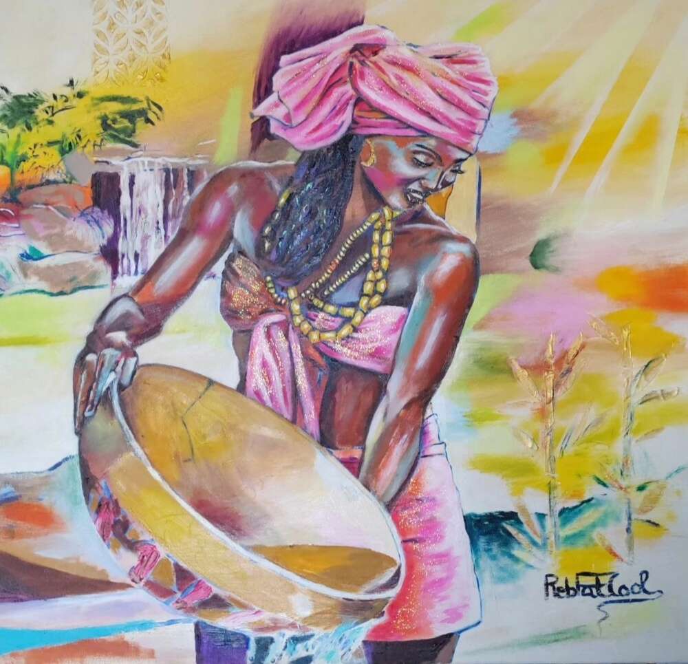 LOVE REFLEXION-80 X 80 cm